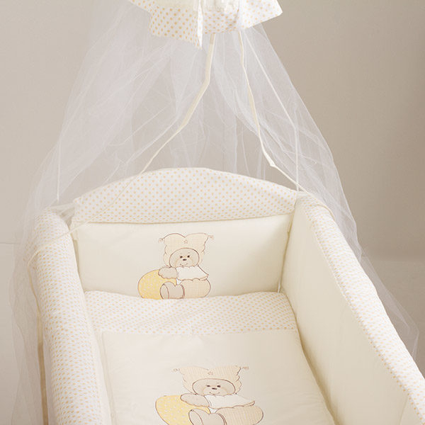 Προίκα Μωρού για Λίκνο Motherbaby Αρλεκίνος Μπεζ