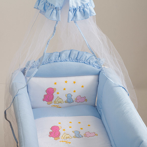 Προίκα Μωρού για Λίκνο Motherbaby Παπί Σιελ