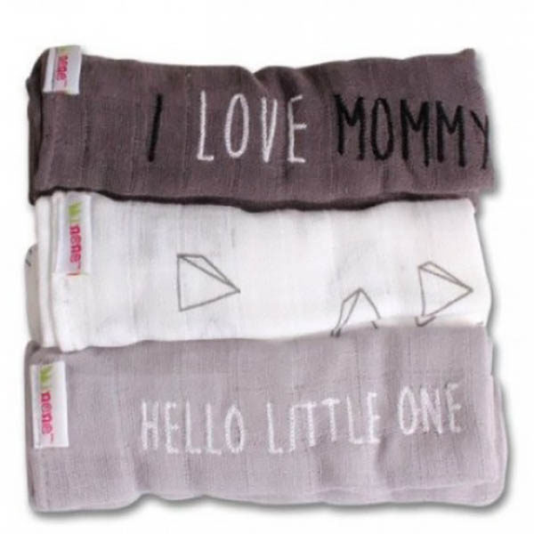 Μουσελίνα Mommy/Daddy Γκρι