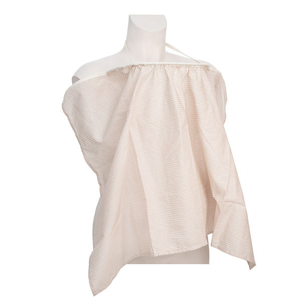 Ποδιά θηλασμού μπεζ ριγέ