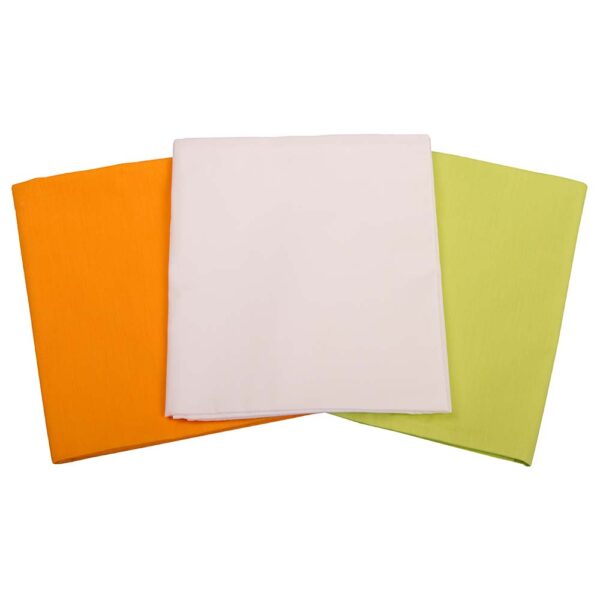 Πάνες Αγκαλιάς Βαμβακερές Πορτοκαλί Λευκό Λαχανί σετ 3 τεμ