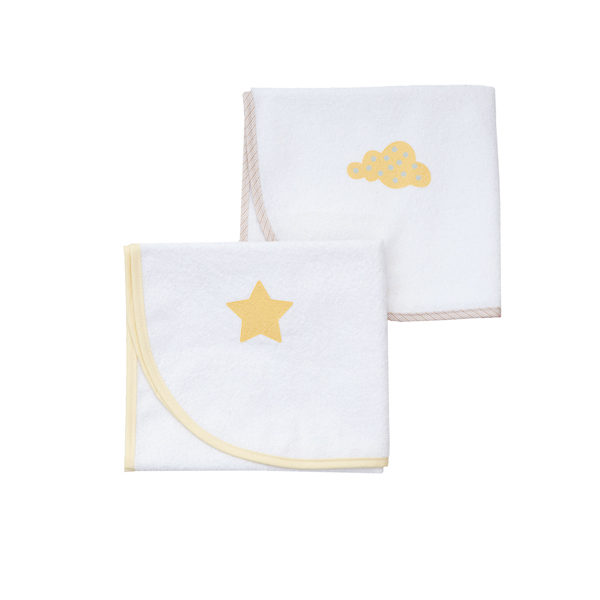 Σελτεδάκια Αδιάβροχα Αστέρι Κίτρινο 60x80εκ 2τμχ