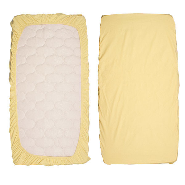 Κατωσέντονο με Λάστιχο για Στρώμα Κίτρινο