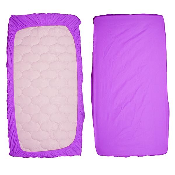 Κατωσέντονο με Λάστιχο για Στρώμα Μωβ