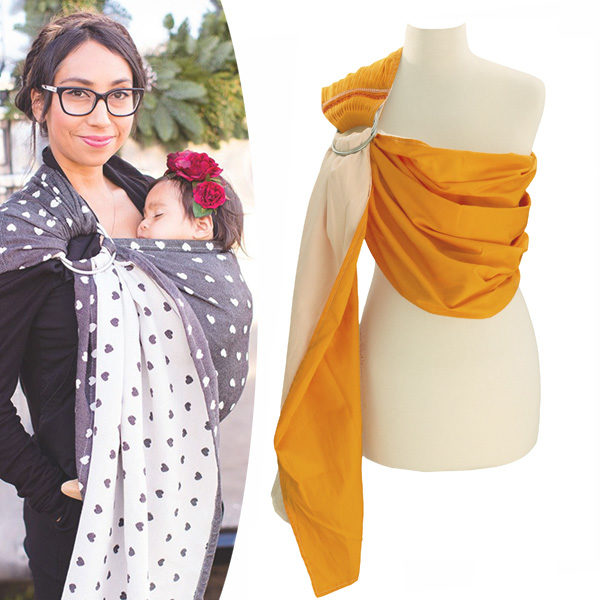 Ring Sling Motherbaby Πορτοκαλί Βαμβακερό 0-15μ