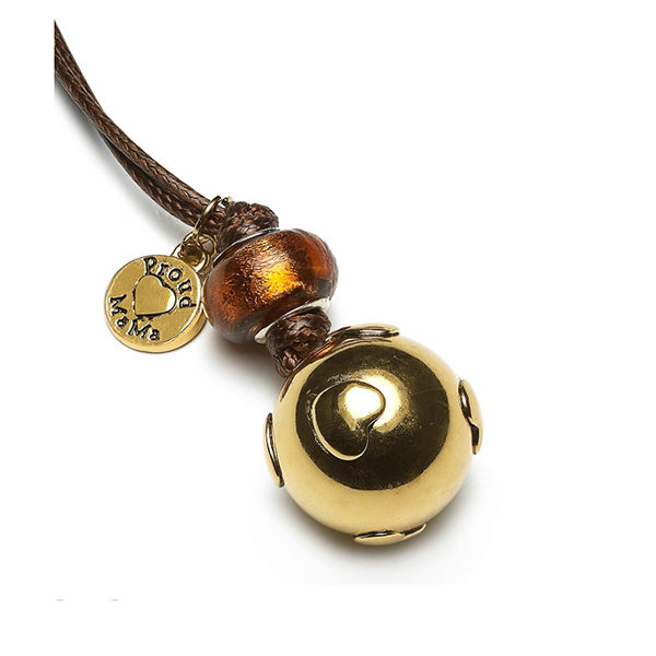 Proud Mama Κολιέ Basic, Goud Hartjes