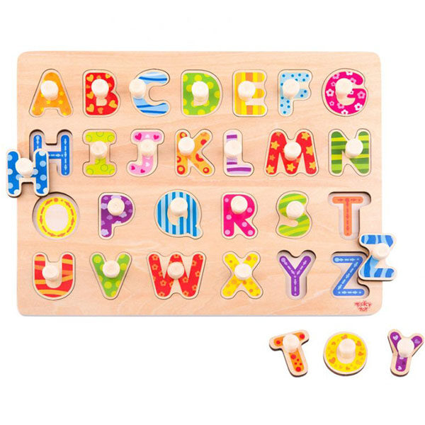 Ξύλινο Εκπαιδευτικό Παιχνίδι Δραστηριοτήτων με Γράμματα Tooky Toy TY852 3ετών+