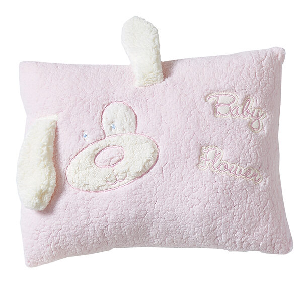 Διακοσμητικό Μαξιλάρι 37x27cm Σκυλάκι Ρόζ/ Λευκό