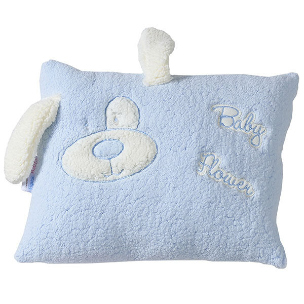 Διακοσμητικό Μαξιλάρι 37x27cm Σκυλάκι Σιέλ/ Λευκό