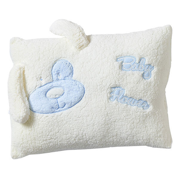 Διακοσμητικό Μαξιλάρι 37x27cm Σκυλάκι Λευκό/ Σιέλ