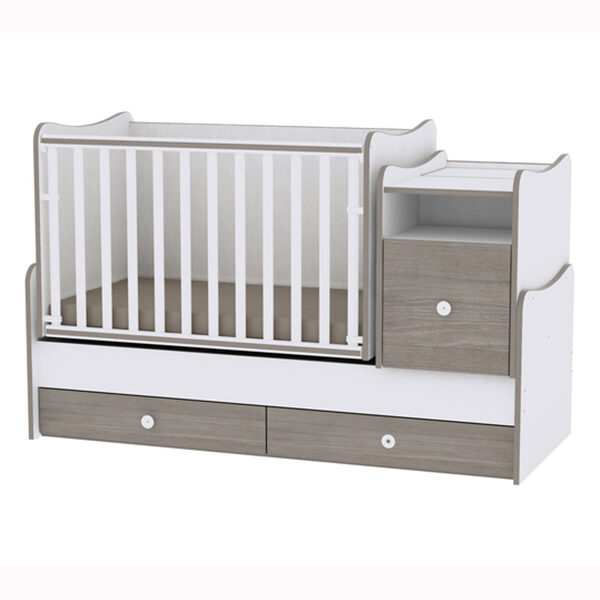Πολυμoρφικό Κουνιστό Κρεβάτι 4σε1 Lorelli Trend Plus Coffee/ White 0-10 ετών