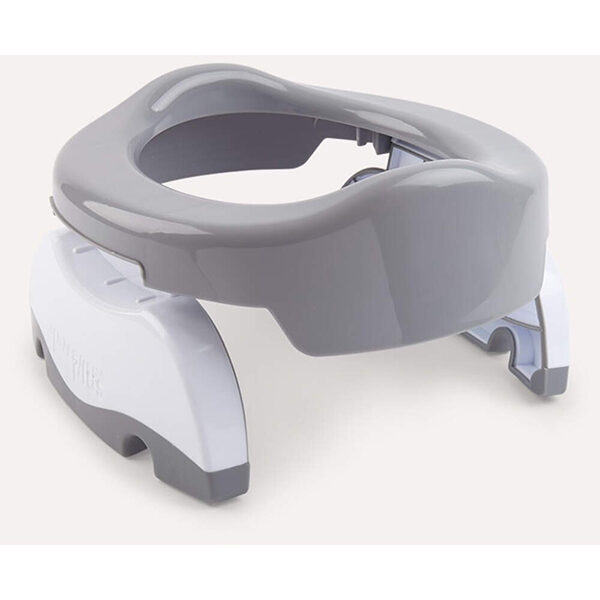 Potette Plus 2 σε 1 Γιο Γιο Ταξιδίου και Εκπαιδευτικό Κάθισμα Τουαλέτας Γκρι-Λευκό