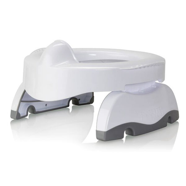 Potette Plus Premium 2 σε 1 Γιο Γιο Ταξιδίου και Εκπαιδευτικό Κάθισμα Τουαλέτας Λευκό-Γκρι