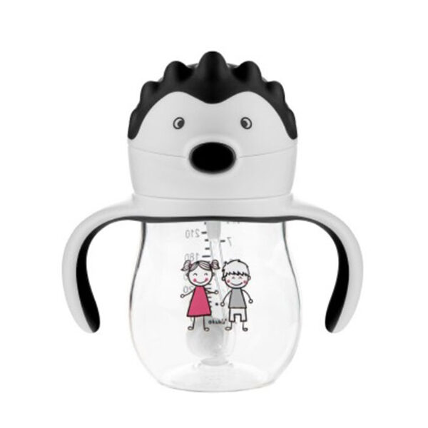 Εκπαιδευτικό Ποτηράκι με Καλαμάκι και Βαρύδι Akuku Black 250ml