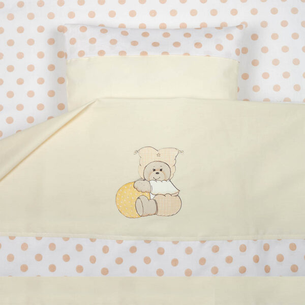 Σετ Σεντόνια Κούνιας, Αρλεκίνος Μπεζ 3 τεμ.