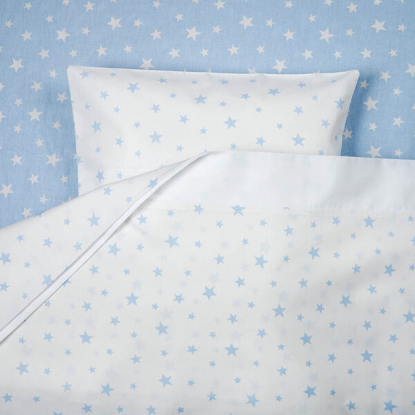 Σετ Σεντόνια Κούνιας Βαμβακερά My Star Μπλε 3τεμ. 74x140εκ.