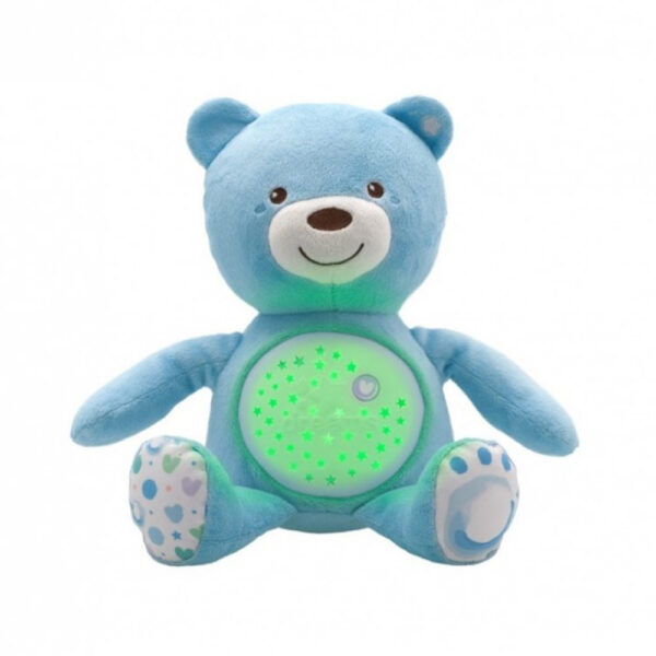 Μουσικός Αρκούδος Σιέλ Chicco Γλυκιά Αγκαλιά με Προβολέα 0+