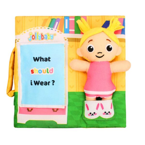 Εκπαιδευτικό Μαλακό Βιβλίο Jollybaby "What Should I Wear?" J8149-1 0m+