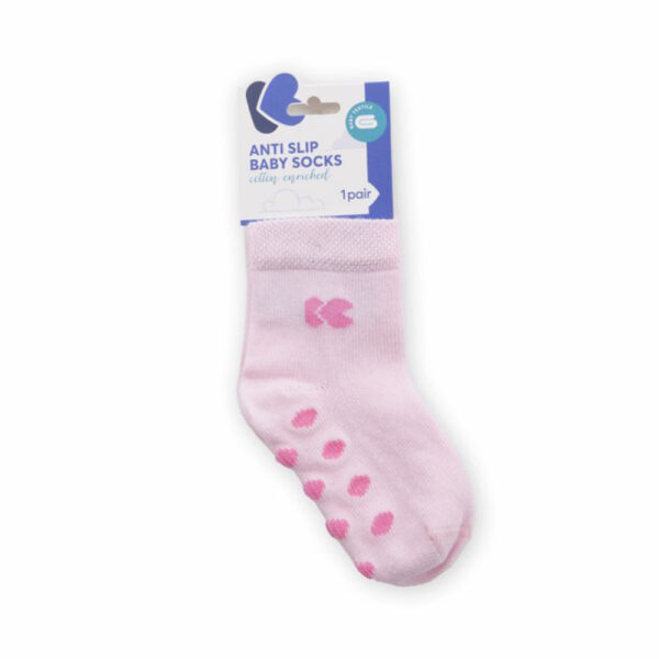 Καλτσάκια Kikkaboo με Antislip Light Pink 6-12μηνών