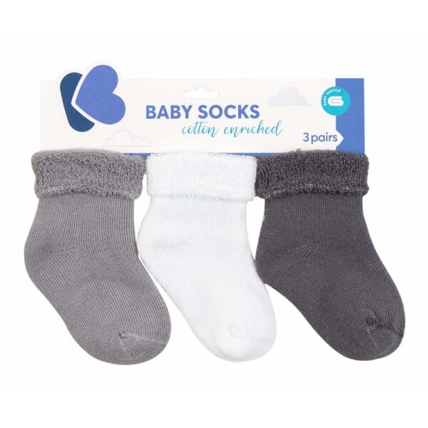 Καλτσάκια Θερμικά Kikkaboo Grey Σετ 3τεμ. 1-2 ετών