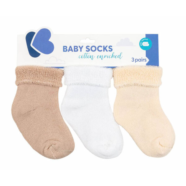 Καλτσάκια Θερμικά Kikkaboo Beige Σετ 3τεμ. 6-12 μηνών