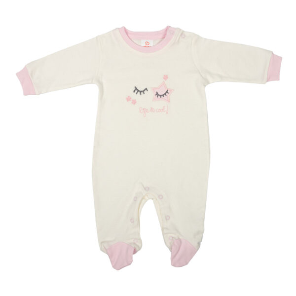 Πυτζαμάκι Φορμάκι Βαμβακερό Pink Star Face