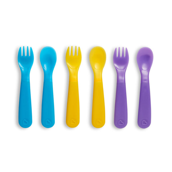 Πιρούνι Κουτάλι Munchkin Colour Change Forks & Spoons με Ένδειξη Θερμοκρασίας Σετ 3τεμ.