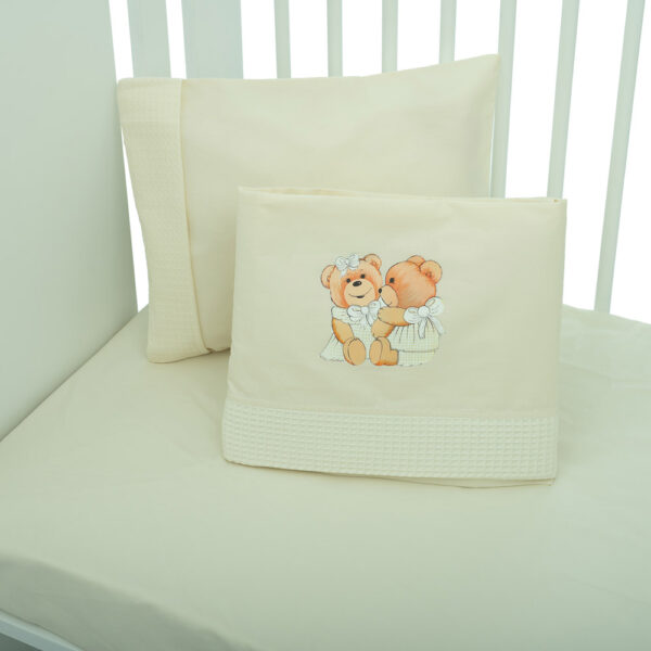 Σετ Σεντόνια Κούνιας, Brownies Beige 3 τεμ.