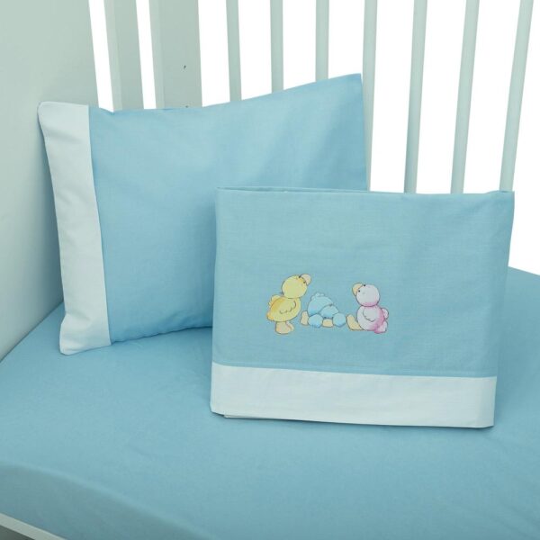 Σετ Σεντόνια Κούνιας  Παπί Σιέλ 3 τεμ.