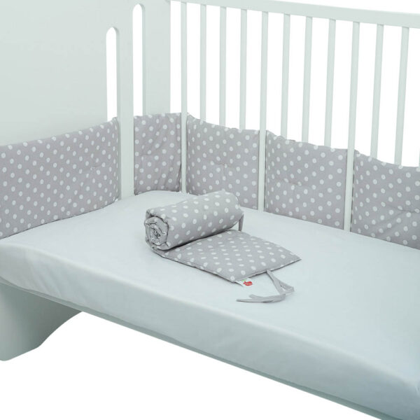 Πάντα Softy Γκρί Πουά Λευκό 2τεμ.(1.70x23x3εκ + 95x23x3εκ)