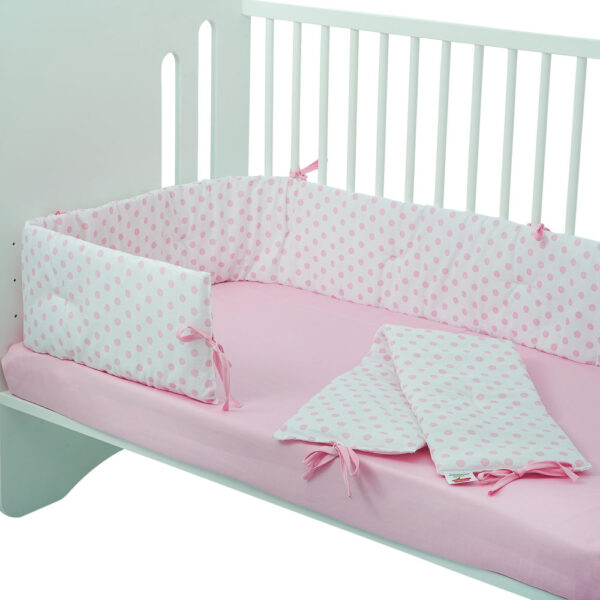 Πάντα Softy Λευκή Πουά Ροζ 2τεμ.(1.70x23x3εκ + 95x23x3εκ)