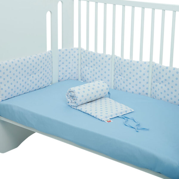 Πάντα Softy Λευκή Πουά Σιέλ 2τεμ.(1.70x23x3εκ + 95x23x3εκ)