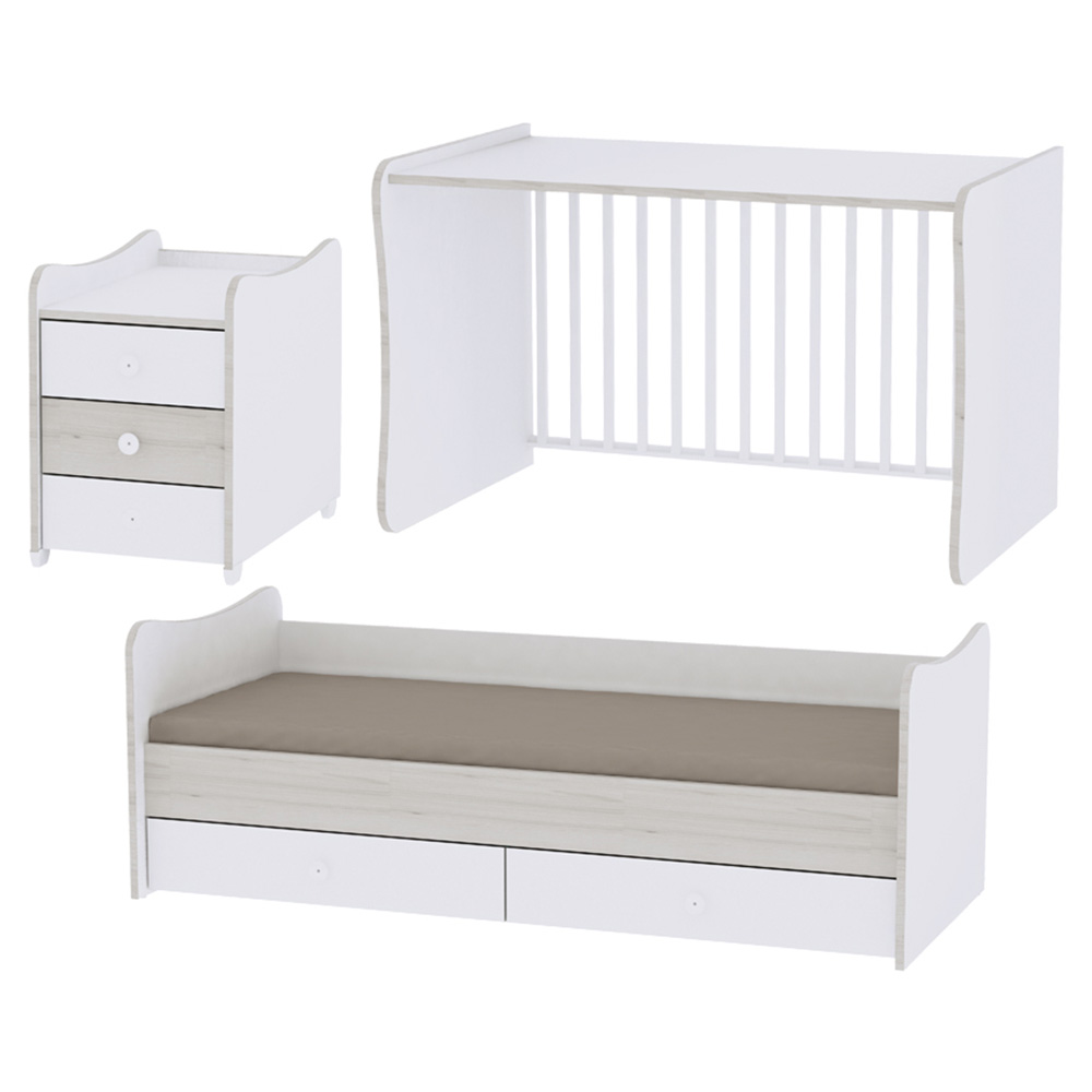 Πολυμορφικό Κρεβάτι Lorelli Maxi Plus White 0-10ετών | Mother Baby