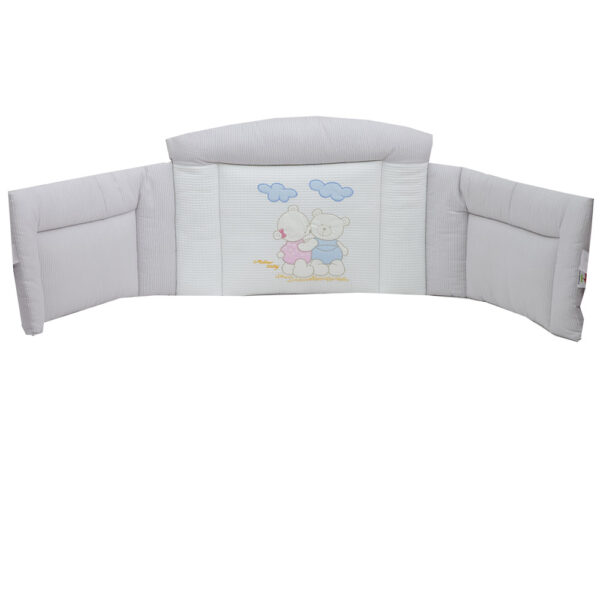 Πάντα κρεβατιού με Κέντημα Διδυμάκια Γκρι