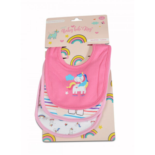 Σετ Σαλιάρες Cangaroo Kay Pink 3τεμ. 0-12m