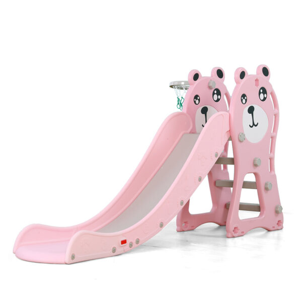 Παιδική Τσουλήθρα με Μπασκέτα Moni Garden Pooh 18024 Pink 3ετών+