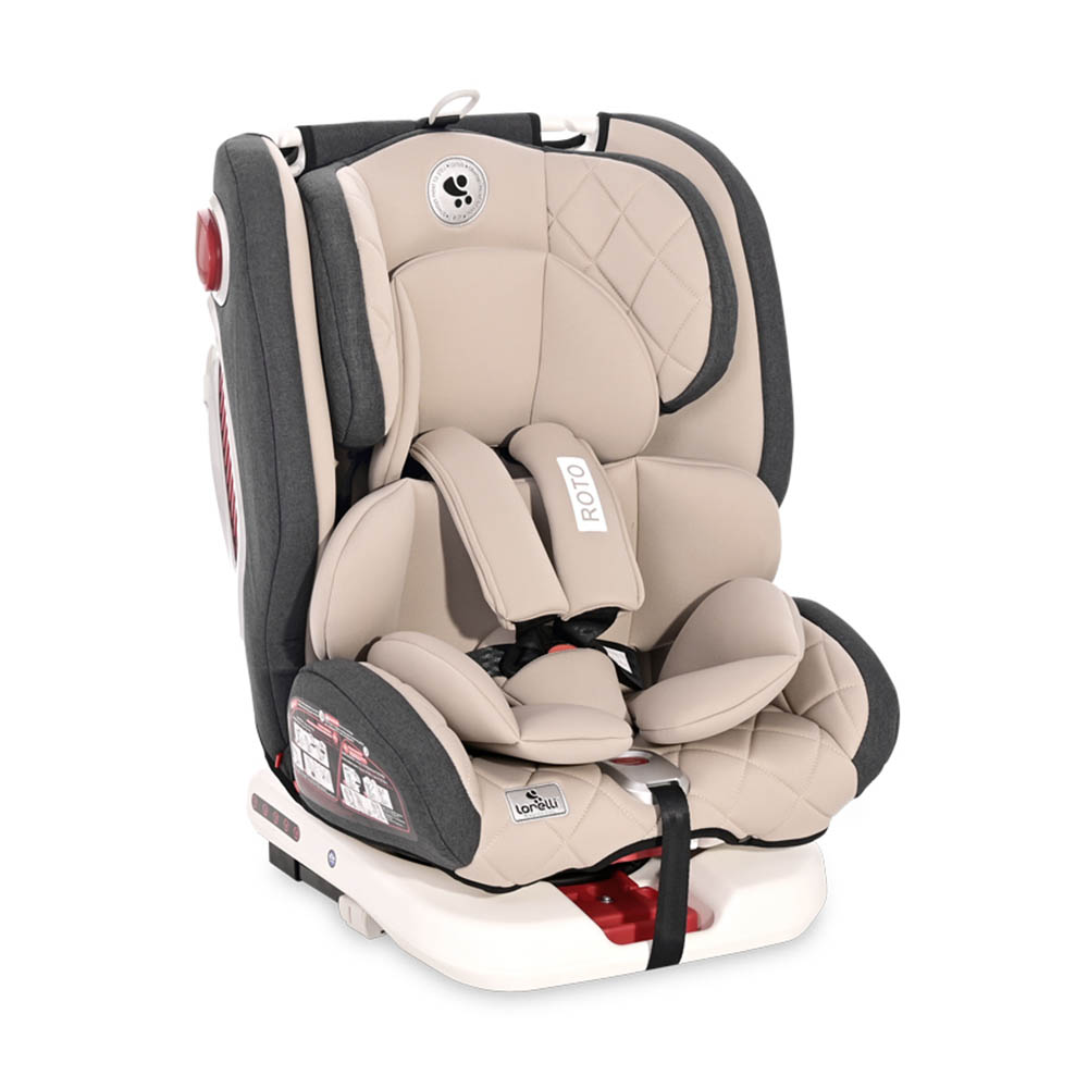 Κάθισμα Αυτοκινήτου Lorelli Roto Isofix 360° String Beige 0-36kg | Mother  Baby