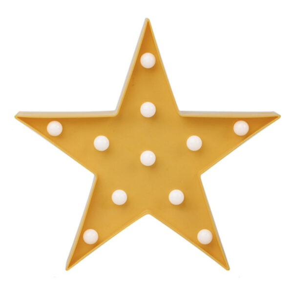 Φωτιστικό Τοίχου Kiokids Led Αστέρι Κίτρινο