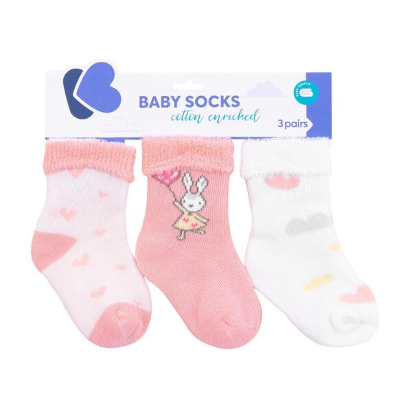 Καλτσάκια Θερμικά Kikkaboo Rabbits In Love Σετ 3τεμ. 6-12μηνών