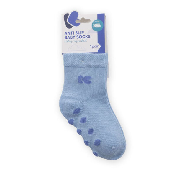 Καλτσάκια Kikkaboo με Antislip Blue 0-6μηνών