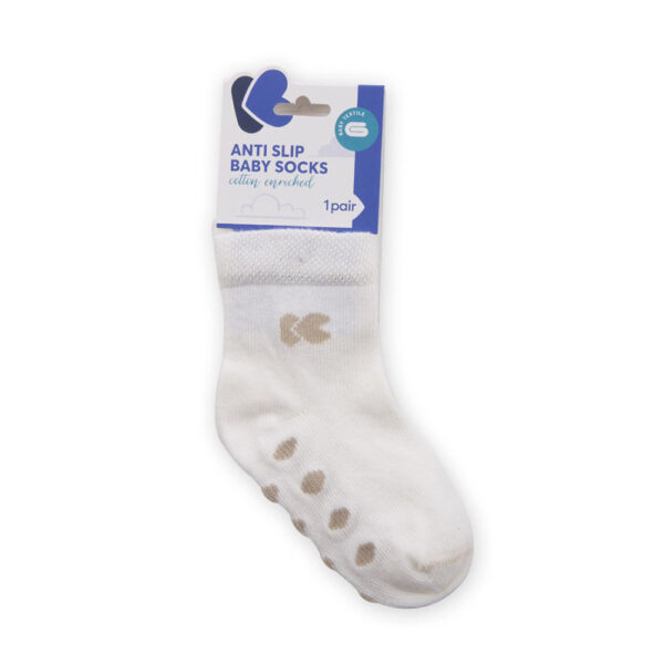 Καλτσάκια Kikkaboo με Antislip White 6-12μηνών