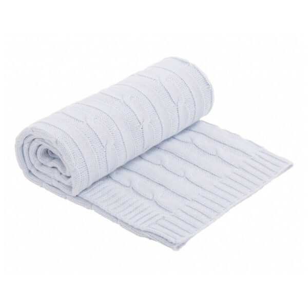 Βρεφική Κουβέρτα Αγκαλιάς και Λίκνου Kikkaboo Light Blue 75x100cm