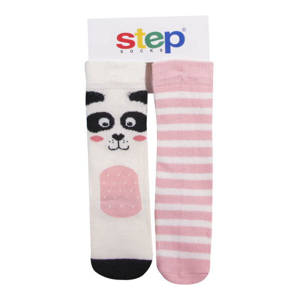 Καλτσάκια Μέχρι το Γόνατο για Κορίτσι Step Pink Panda 2τεμ.