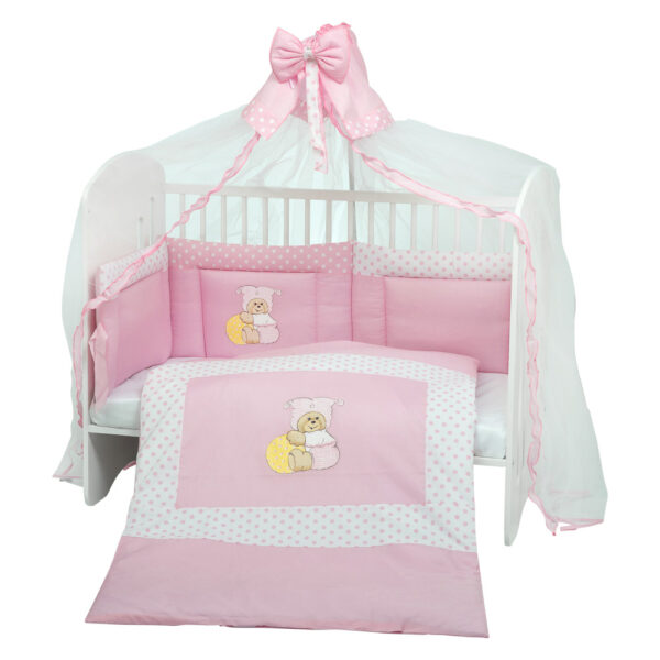 Προίκα μωρού Motherbaby Αρλεκίνος ροζ 4τεμ.