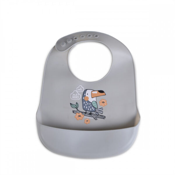 Σαλιάρα Σιλικόνης Cangaroo Rooibos Grey