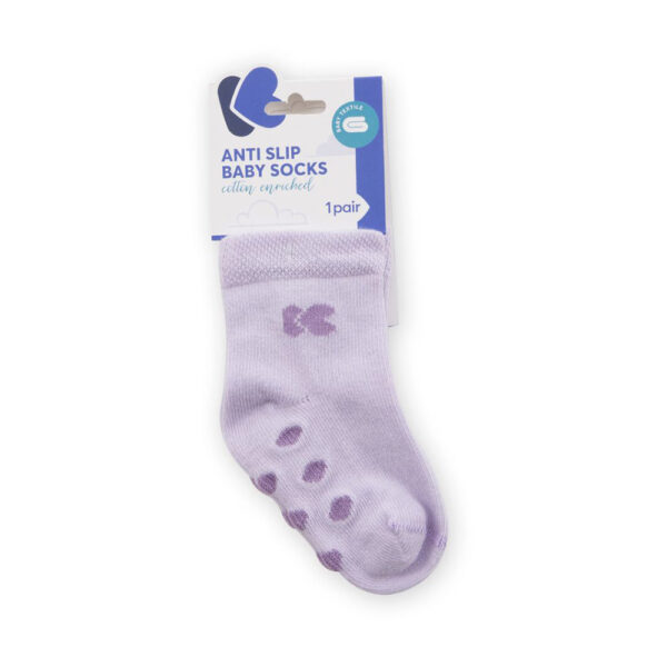 Καλτσάκια Kikkaboo με Antislip Purple 0-6μηνών