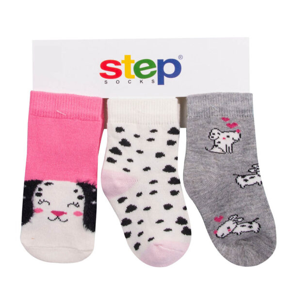 Καλτσάκια για Κορίτσι Step Dog In Love 3τεμ.