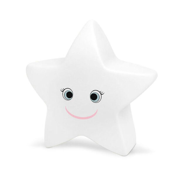 Φωτάκι Νυκτός Led Αστεράκι Λευκό 15x13cm
