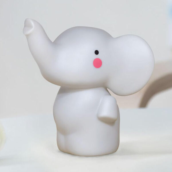 Φωτάκι Νυκτός Led Ελεφαντάκι Λευκό 16x11cm