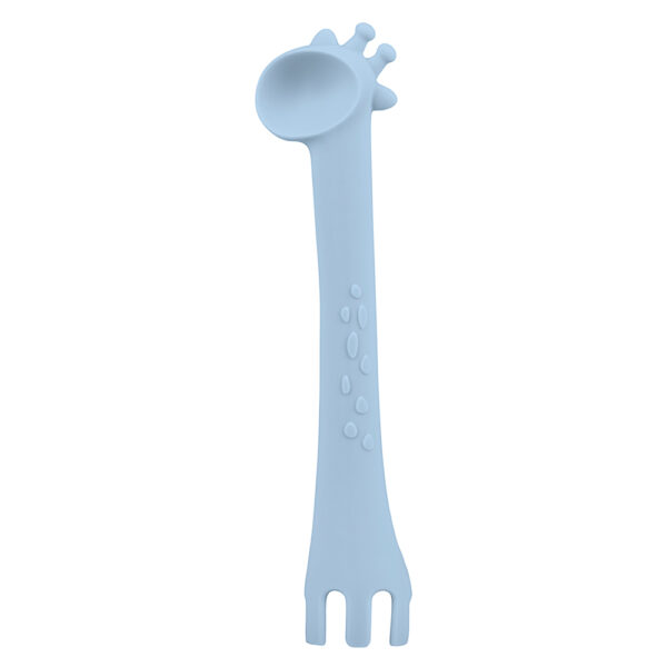 Κουτάλι Σιλικόνης Kikkaboo Giraffe Blue